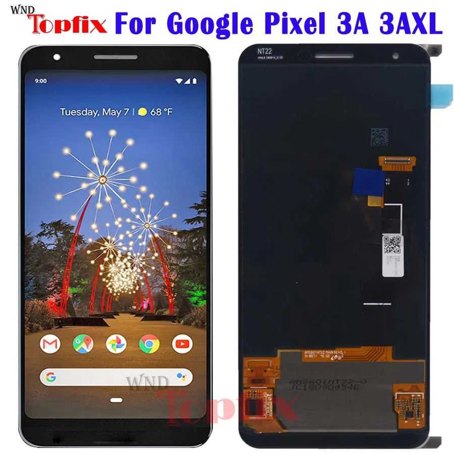 

100% Tested For Google Pixel 3A XL LCD Display Screen Touch Digitized Assembly Replacement For Google 3A XL Pixel G020F LCD