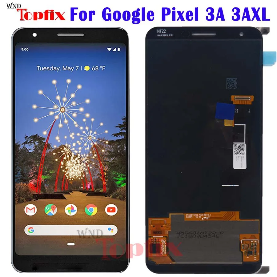 100% протестированный для Google Pixel 3A XL ЖК экран сенсорный оцифрованный сборка Замена