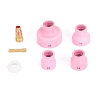 7 pcs tig welding torch stubby gas lens ceramic cup kit for wp 171826 welding equipment accessories