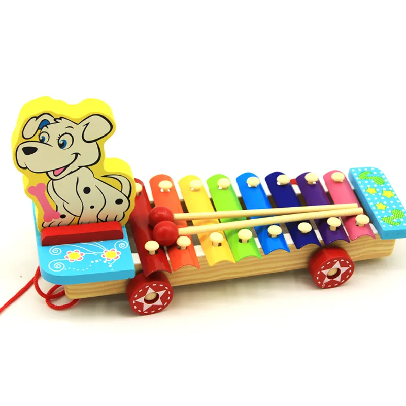 Красочные детские музыкальные инструменты игрушка деревянная рамка симпатичная