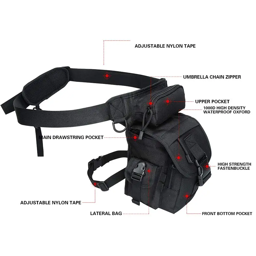 ANTARCTICA Hiking Outdoor Sports Tactical Bags Camping Water Bottle Backpack Trekking Climbing Rucksack Travel Pack Thigh | Спорт и