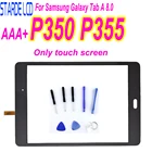 Сенсорный экран для Samsung Galaxy Tab A SM-P350, P355, P350, SM-P355 дюйма, дигитайзер, переднее стекло, сенсор + клей