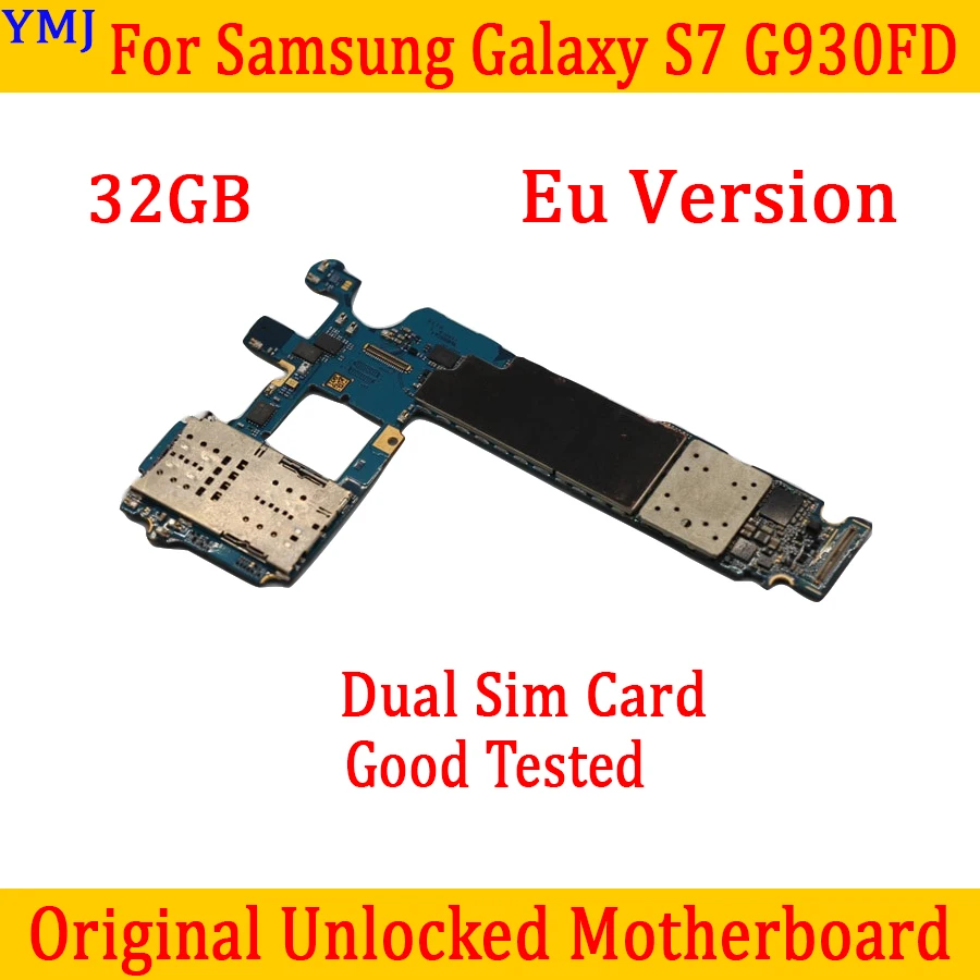 Материнская плата для Samsung Galaxy S7 G930FD оригинальная разблокированная материнская с