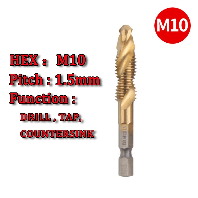 6 шт. шестигранная ручка для сверления металла бетона дерева | Инструменты