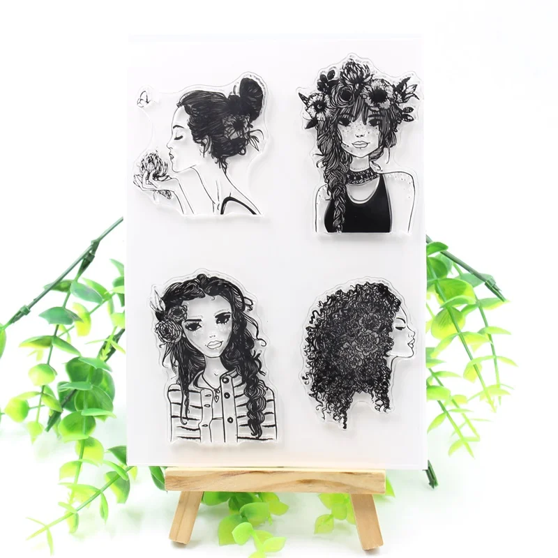 Прозрачный штамп для скрапбукинга/изготовления карт девочек|Штампики| |