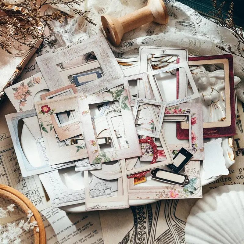 Винтажный фотоальбом Junk Journal наклейка для украшения границы Подарочная