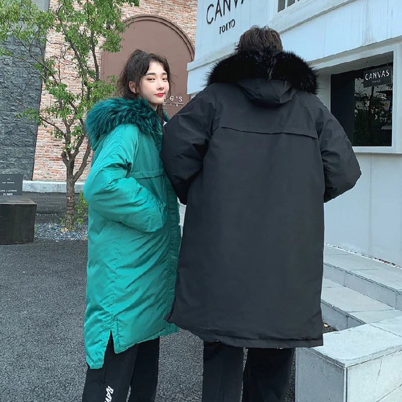 Liketkit мужские зимние куртки и пальто 2019 мужское двустороннее толстое длинное с