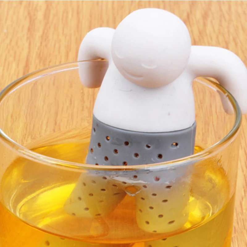 4YANG уникальный милый Чайный фильтр Силиконовое чайное ситечко чайник с фильтром
