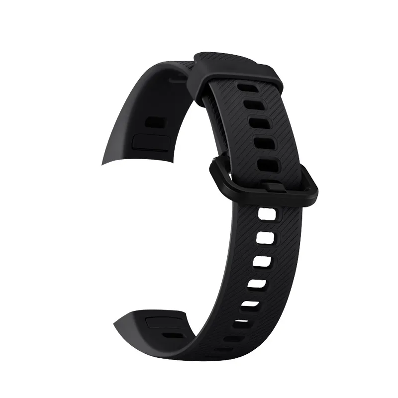 Силиконовый ремешок Подходит для Honor Band 4 /5 cтандартное издание Спортивный браслет комбинирование Сменный ремешок - Цвет: BLACK
