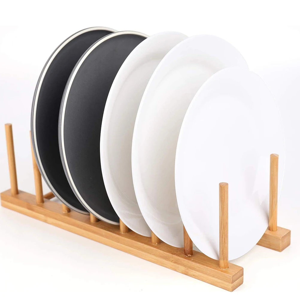Деревянный стеллаж для горшков крышка миска посуды чашка сушилка тарелок