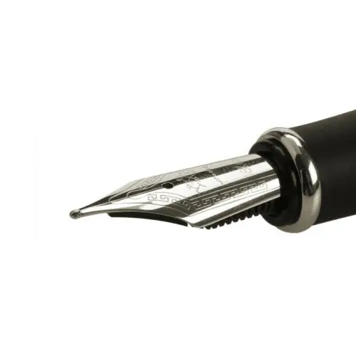 Jinhao X750 матовая черная авторучка чернильная ручка хромированная отделка F Перо