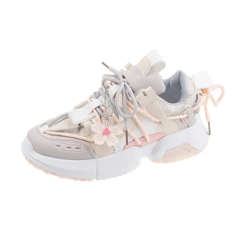 

Women Sneakers White Black Designer Shoes Woman Autumn Winter Chunky Sneakers Fashion Light Dad Shoes Ladies Platform Footwear