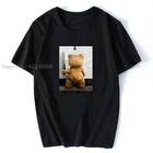 Мужская хлопковая футболка с забавным принтом Теда Бонга, модная уличная одежда из смешного кинофильма стонера киффера, пива, thunderfriends
