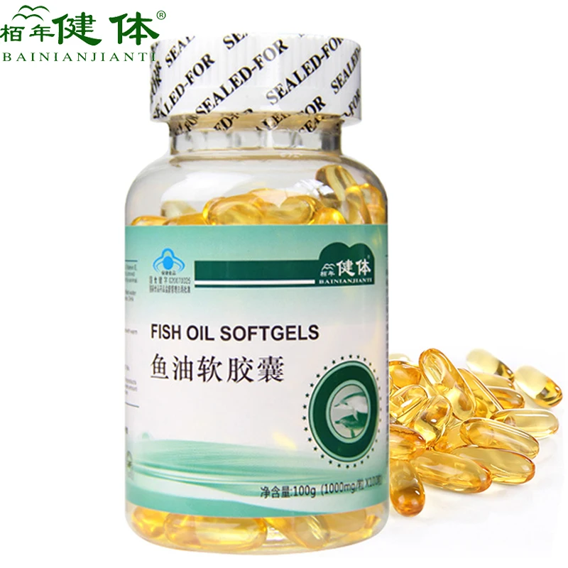 Рыбий жир Омега 3 жирные кислоты в капсулах из мягкого геля виде капсул за жирных