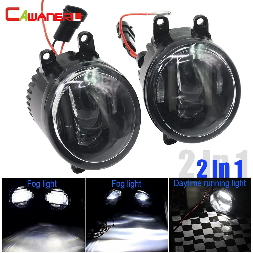 Cawanerl Стайлинг авто противотуманные светильник Светодиодный дневной ходовой