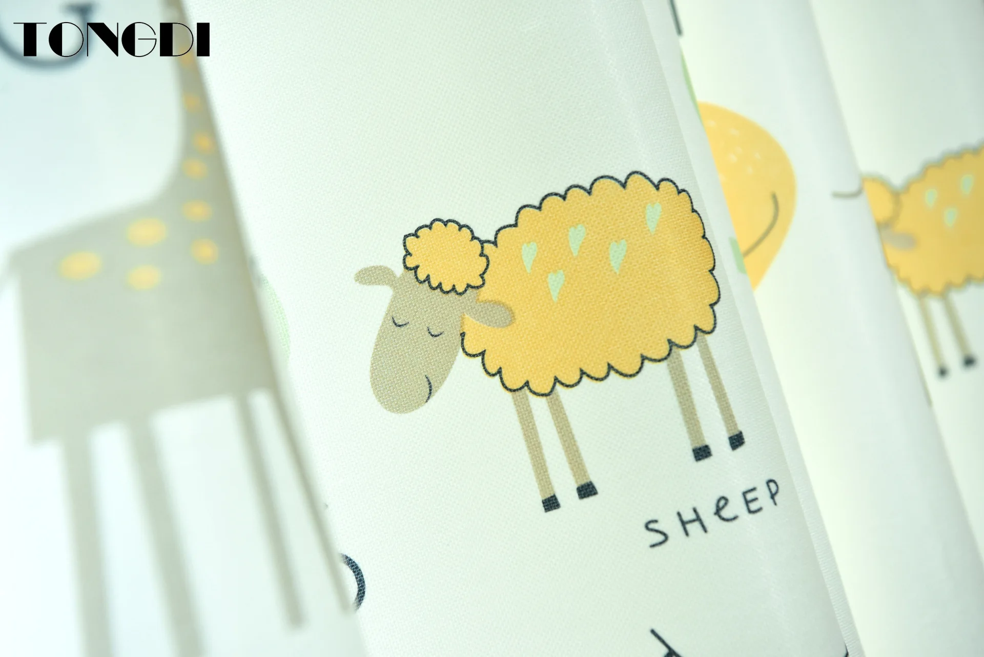 Светонепроницаемые шторы TONGDI с принтом для детей элегантные Мультяшные милые