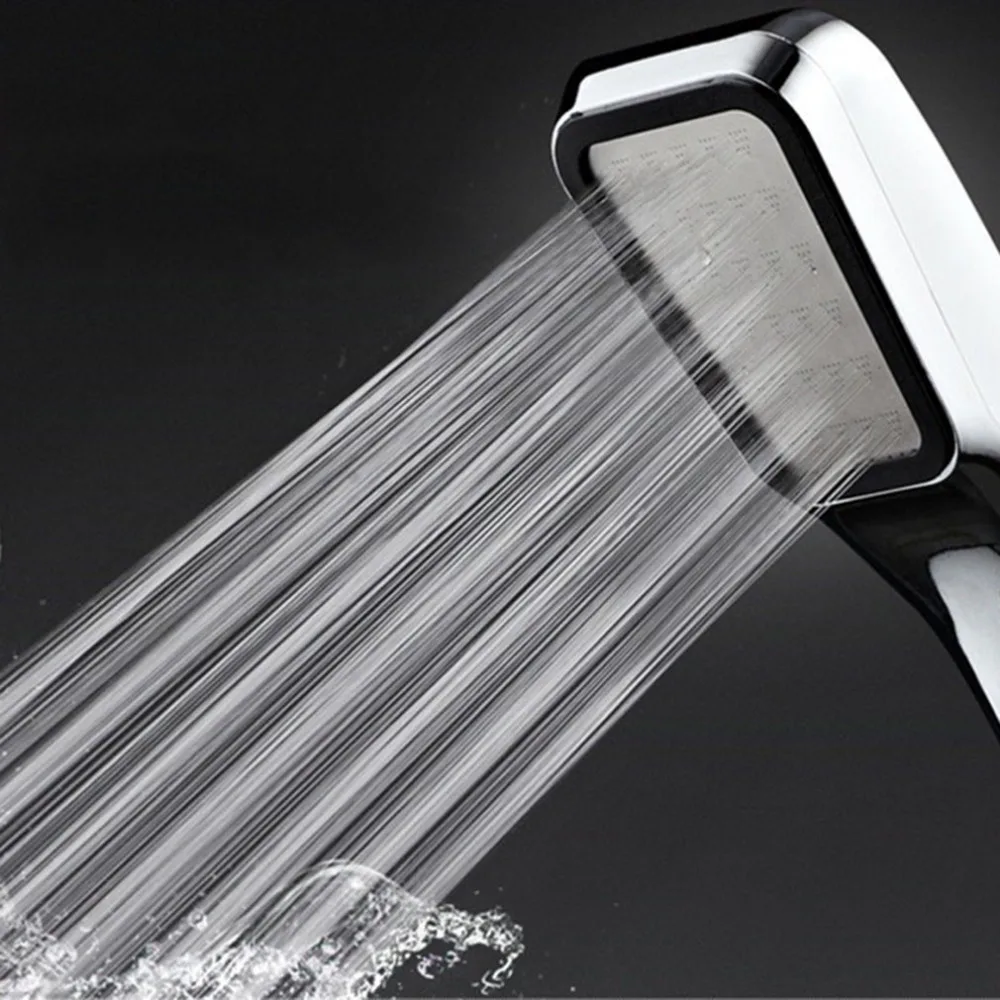 300 Tiny Holes Pressure Water Booster Saving Square Shower Head Handheld Bathing Sprayer Bathroom Hand | Обустройство дома