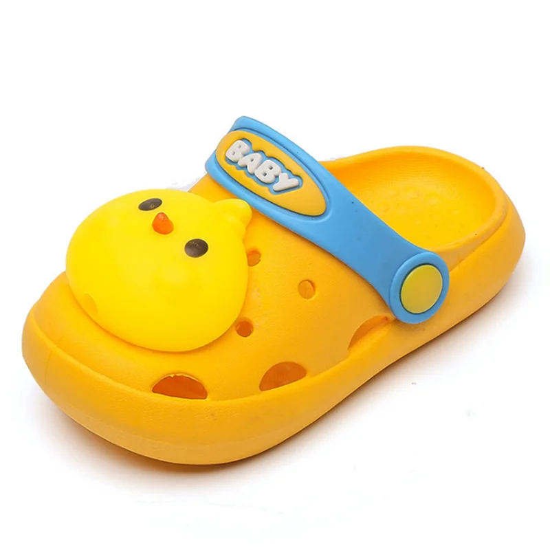 

New Baby Sandals Soft Sole Summer Infant Toddler Shoes Cartoon Doll Duck Boys Girls Wrap Toes Cool Slippers