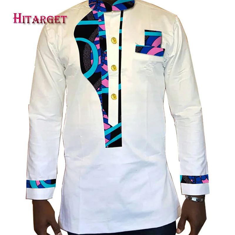 Мужская рубашка 2020 Новая африканская мужская одежда с длинным рукавом Дашики для