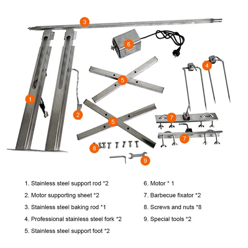 40kgs гриль для барбекю из нержавеющей стали на открытом воздухе полностью