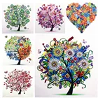 Алмазная живопись сделай сам, специальный Блестящий Алмазный Вышивка четыре сезона, мозаичная наклейка, вышивка крестиком, наклейка для украшения дома
