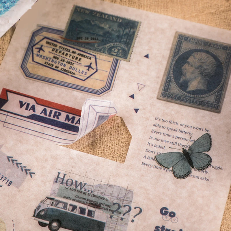 

3Pcs/Pack Tonal Color Theme Series Sticker for Kids Literary Female Youth Sticker DIY Diary Scrapbooking Photo Ablums