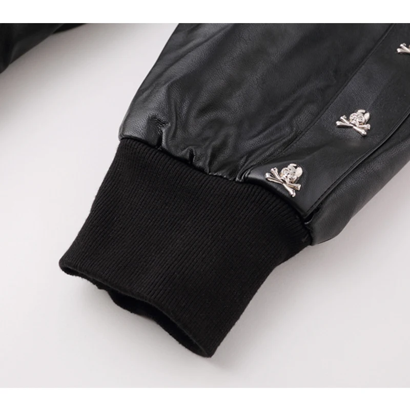 Мужская одежда Starbags из полипропиленовой кожи пальто искусственной с черепом