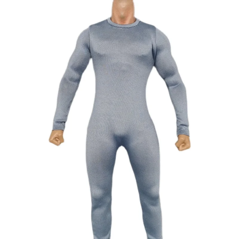 

1:6 Light Blue Bodysuit Clothing For 12" Male Phicen TBLeague Figure Body Doll