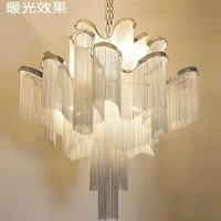 modern led chandelier chrome hanging lamp living room indoor lighting for home non crystal chandeliers luxury art deco
