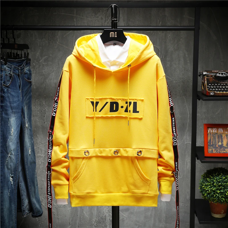 Толстовка с капюшоном в стиле хип-хоп индивидуальным принтом осень 2019 | Мужская