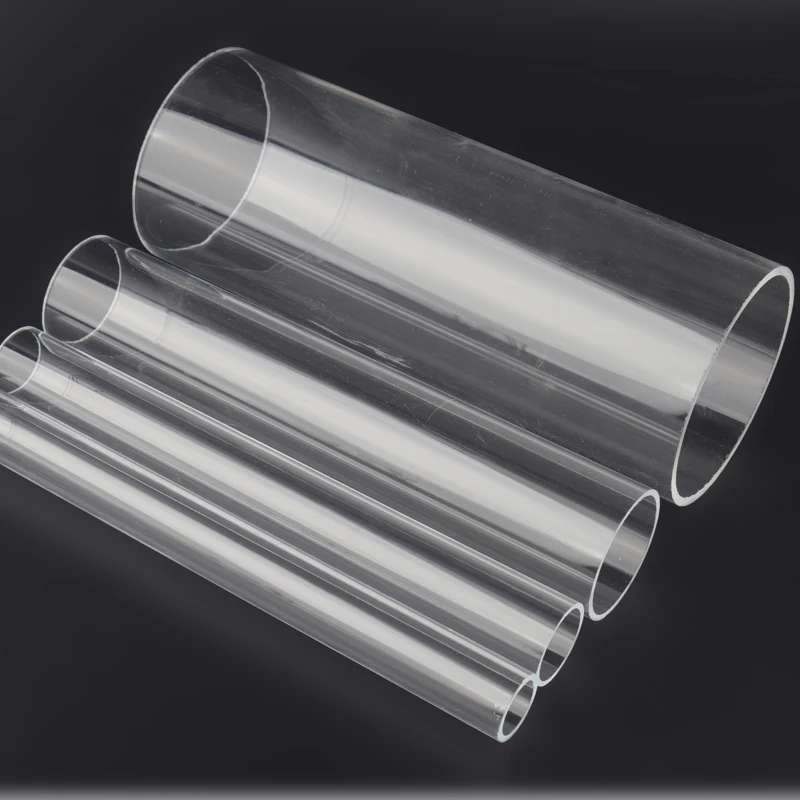 

3pcs Length 25/50cm O.D 16-50mm Clear Acrylic Pipe Transparent Plexiglass Tube Fish Tank Aquarium Accessories Drain Pipe