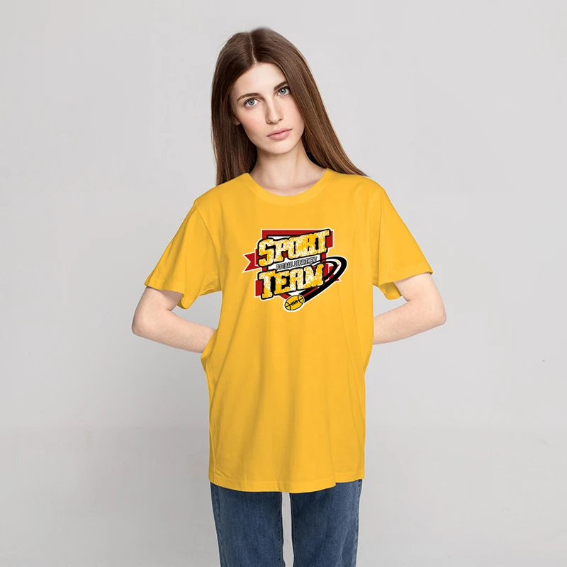 

Spobt Team Printing Womans T-shirts Creativity Crewneck Tshirt Simplicity Casual T Shirts Summer Comfortable Female T-shirts