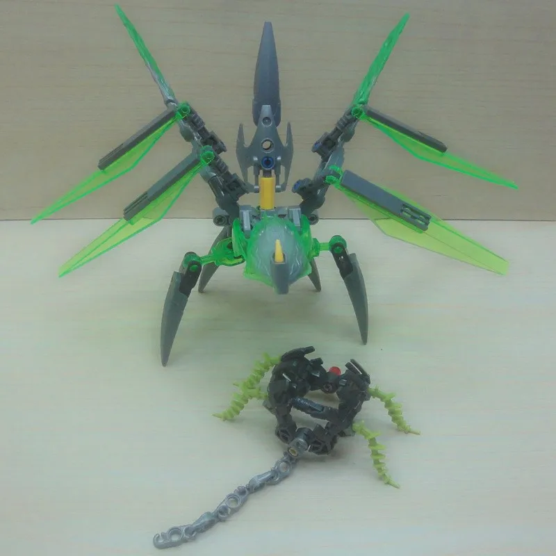 

BIONICLE Uxar Creature of Jungle+Lewa Jungle Keepter Building Block Toy Set For Boy Compatible All Brands 71300+71305