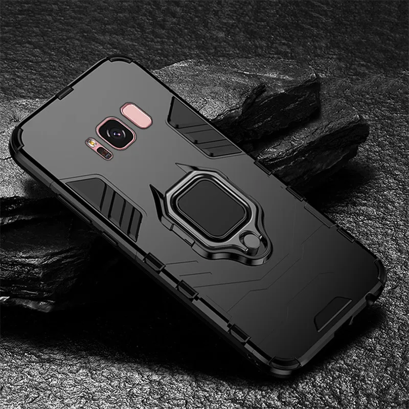 Роскошные Магнит металлическое кольцо Чехлы для samsung Galaxy A70 A60 A50 A30 A20 A10 A9 A8 A7 A8S S10e S10 S9 S8 плюс противоударный корпус