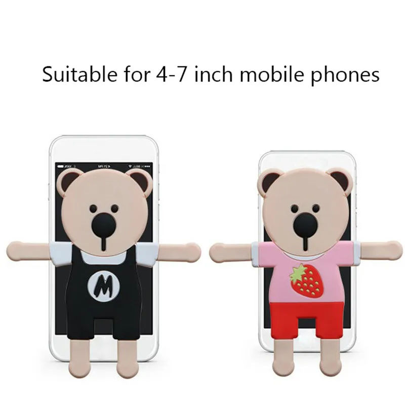 

Car Air Vent Phone Mount Cute Bear Mobile Phone Holder Stand Car GPS Mounts Holder Accessories Gravity Car Holder Bracket New