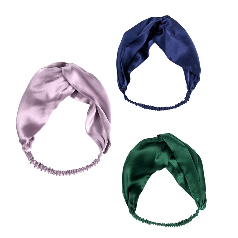 

Simple Elastic Hair Band Retro Silk Cross Headwrap Wash Hair Bundle Girl Headwear Hair Hoop