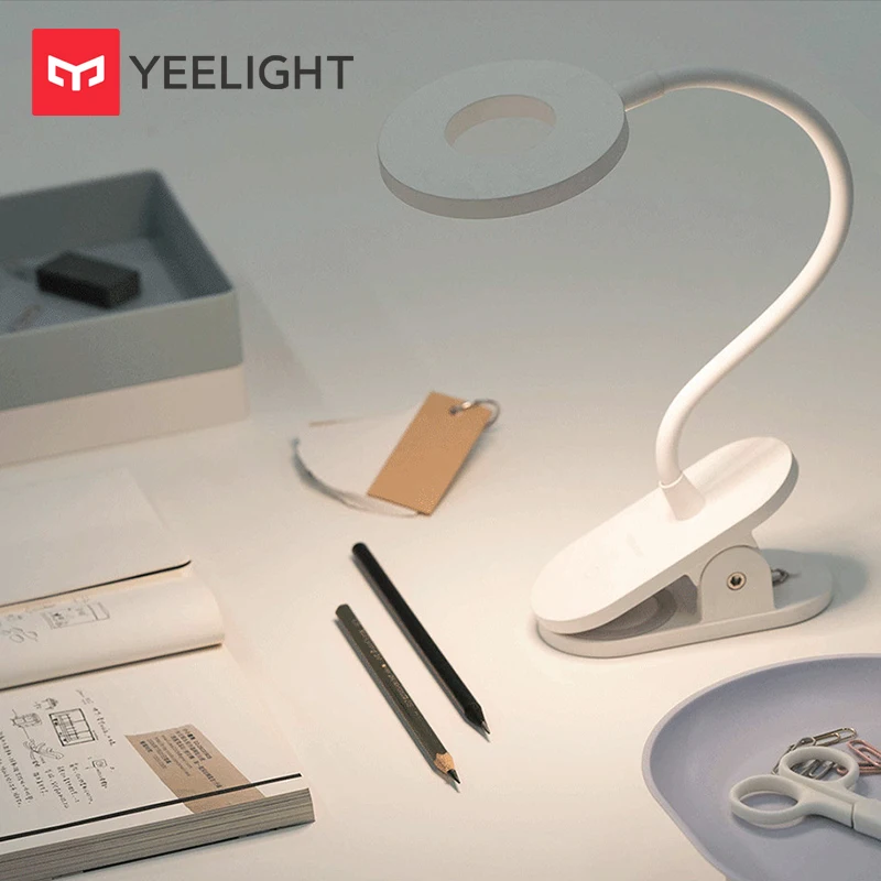 

Yeelight LED Desk Lamp Clip-On Night Light USB Rechargeable 5W 360 Degrees Adjustable Dimming Reading Lamp For Bedroom