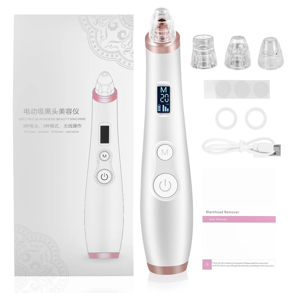 

Blackhead Remover Vacuum Face Skin Care Tools Deep Facial Cleansing T Zone Pore Acne Black Spots Pimple Removal Skin Care