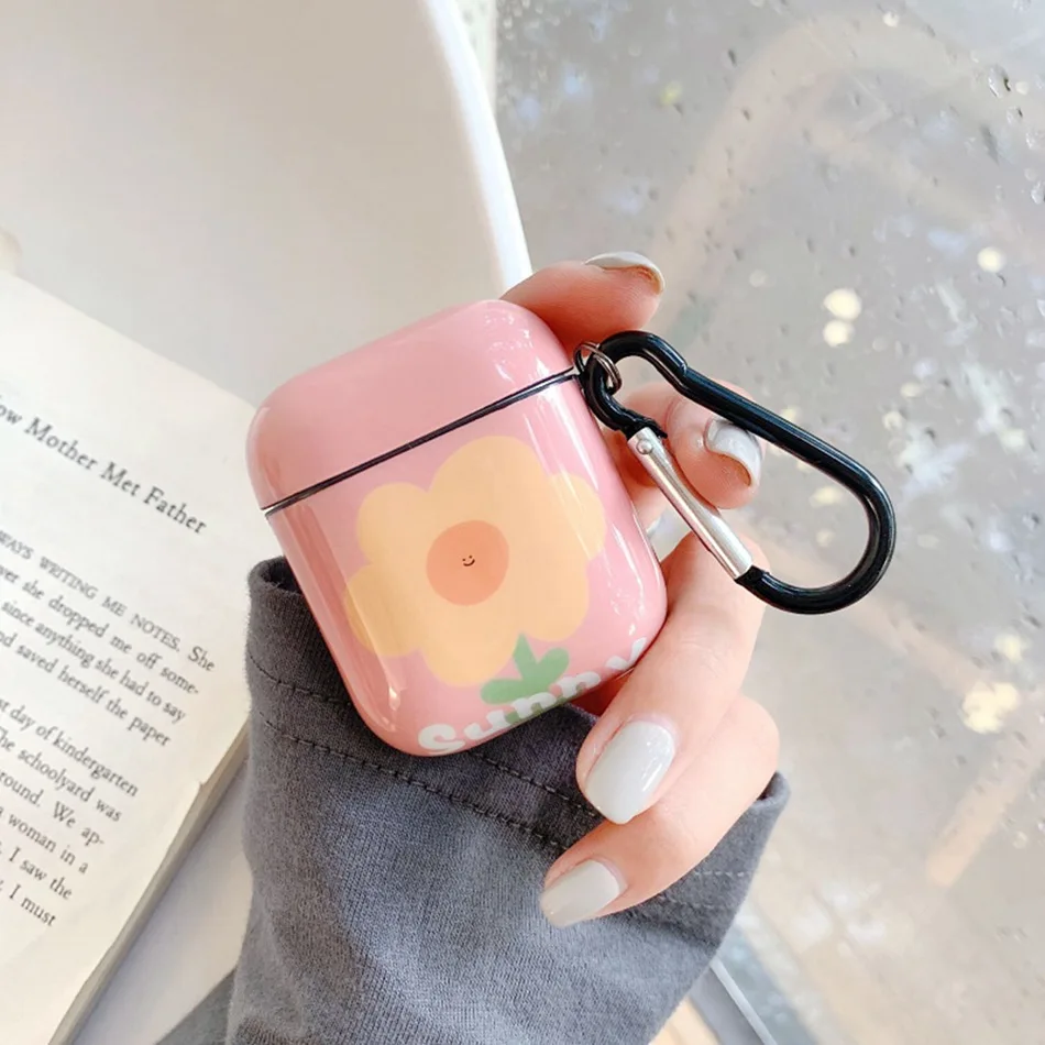 Беспроводной чехол для наушников для Airpods, чехол, Роскошный милый цветок, чехол для наушников для Apple Air Pods 2, чехол, защита, аксессуары для кожи