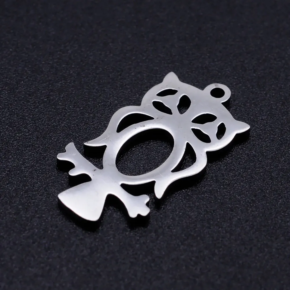 Подвеска Ночная Сова из нержавеющей стали 5 шт./лот|Шармы| |