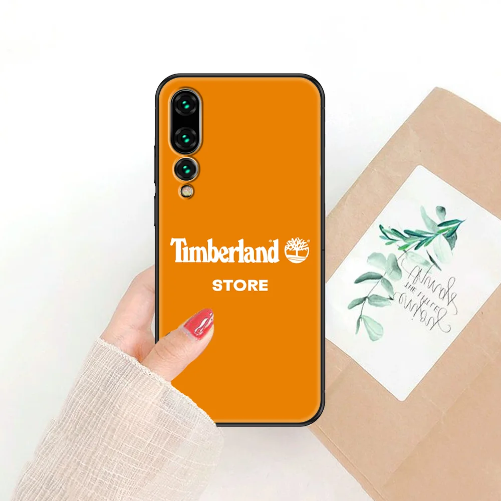 

American clothing brand Timberlands Phone case For Huawei P Mate P10 P20 P30 P40 10 20 Smart Z Pro Lite 2019 black tpu cover art