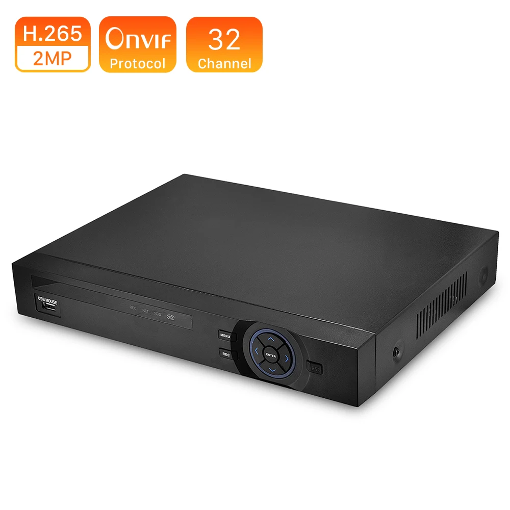 

ANBIIX 25CH 5MP 32CH 1080P 8CH 4K CCTV H.265 NVR DVR Network Video Recorder Onvif 2.0 for IP Camera 2 SATA Port XMEYE P2P Cloud