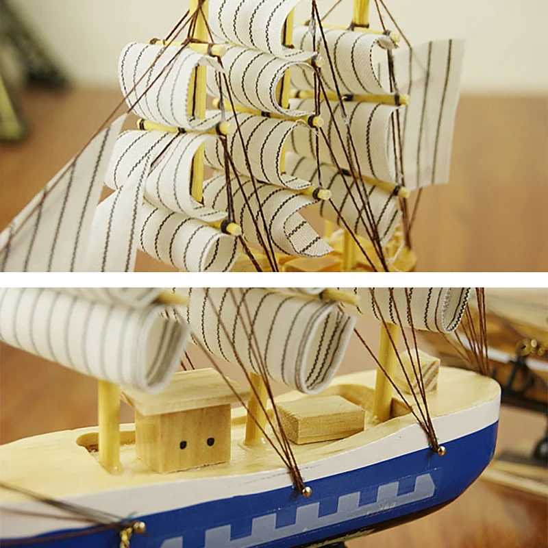 

Elegant, excellent, beautiful and durable wooden sailboat, reusable, durable, rich in artistic levels, meaning good, blessings