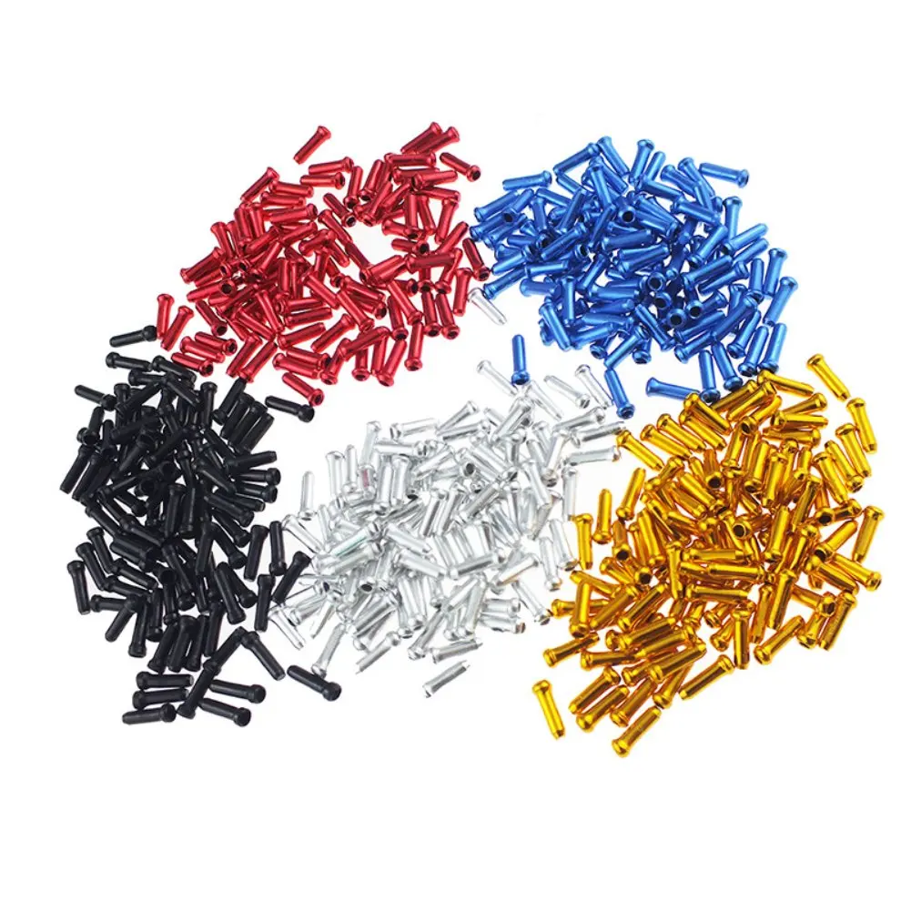 

30Pcs Bicycle Cable End Caps Bike Wire End Caps Brake Derailleur Shifter Cable Tips Crimps Tail Cap Bike Accessories Bike Parts