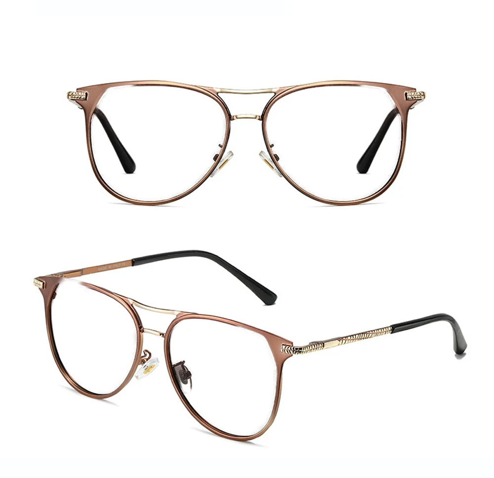 Double Bridge Round Spring Hinge Brown Reading Glasses +0.75 +1 +1.25 +1.5 +1.75 +2 +2.25 +2.5 +2.75 +3 +3.25 +3.5 +3.75 +4 To+6