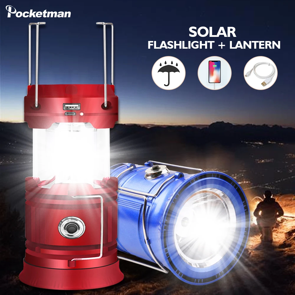 Солнечный кемпинговый тент светильник фонарь вспышка наружные портативные