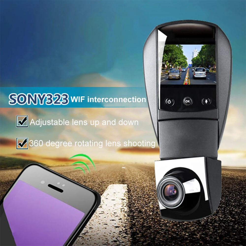 360 градусов панорамный скрытый водительский рекордер 24 часа парковки наблюдения