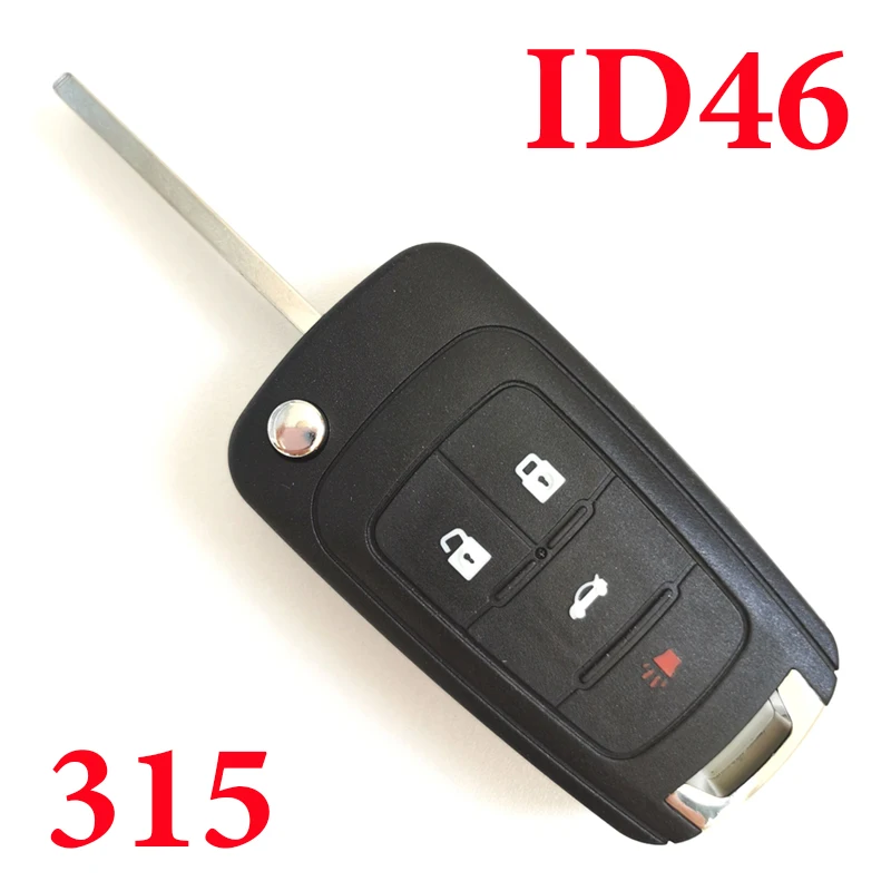 315 МГц 3 + 1 кнопочный Выкидной бесконтактный ключ для 2010-2017 C-hevента Camaro Cruz Equinox Impala