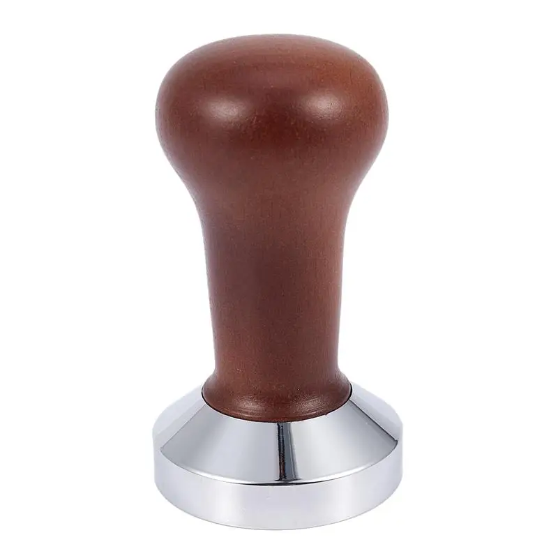 Coffee Tamper Wooden Handle Barista Espresso Machine Grinder 51mm for and Powder Hammer | Дом и сад