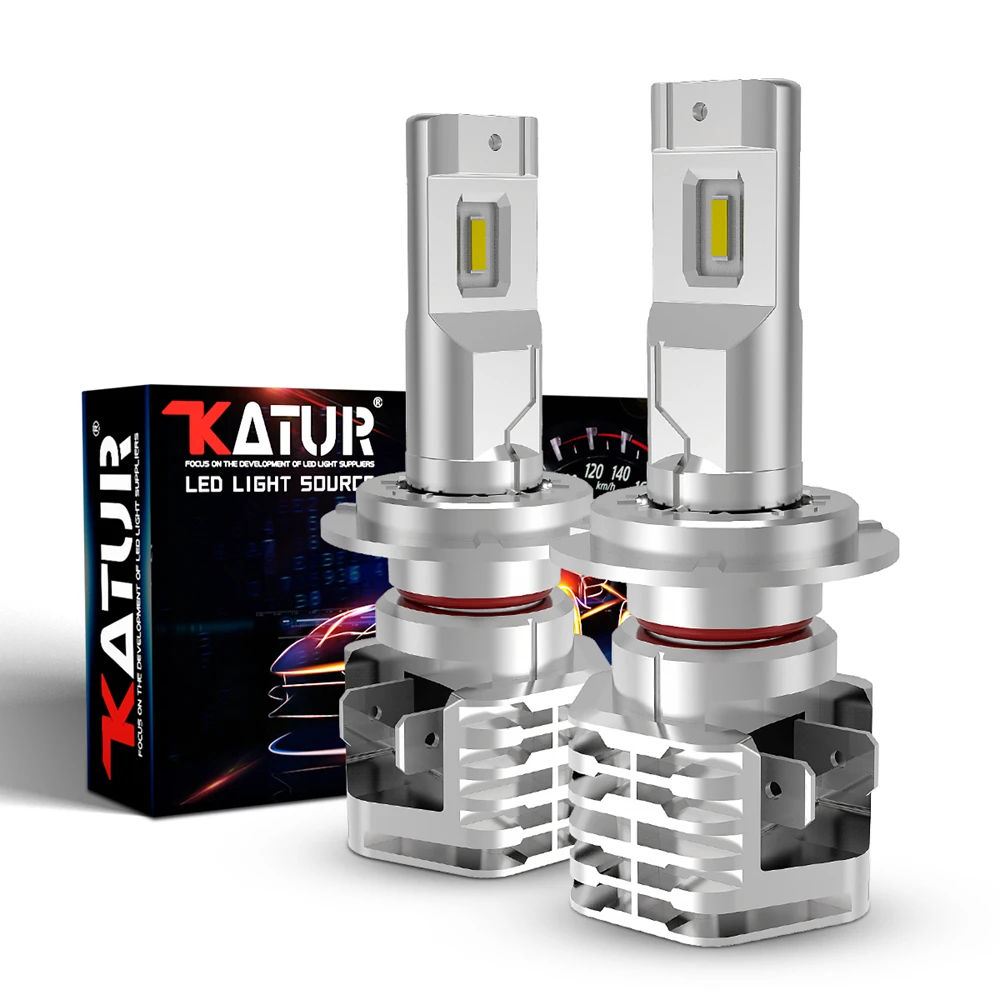 1 пара светодиодных ламп H7 с корейским CSP для автомобилей мотоциклов H4 Hi Lo